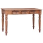 vidaXL Scrivania con Cassetti 117x57x75 cm in Legno Massello di Mogano