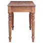 vidaXL Scrivania con Cassetti 117x57x75 cm in Legno Massello di Mogano