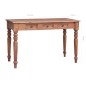 vidaXL Scrivania con Cassetti 117x57x75 cm in Legno Massello di Mogano