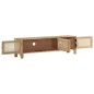 vidaXL Mobile Porta TV 140x30x40 cm in Legno di Mango e Canna Naturale vidaXL Mobile Porta TV 140x30x40 cm in Legno di Mango e Canna Naturale