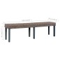 vidaXL Panca 160 cm Grigia in Rattan Naturale Kubu e Massello di Mango vidaXL Panca 160 cm Grigia in Rattan Naturale Kubu e Massello di Mango