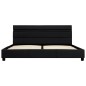 vidaXL Giroletto con LED Nero in Similpelle 160x200 cm