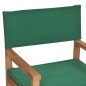 vidaXL Sedia da Regista in Legno Massello di Teak Verde vidaXL Sedia da Regista in Legno Massello di Teak Verde