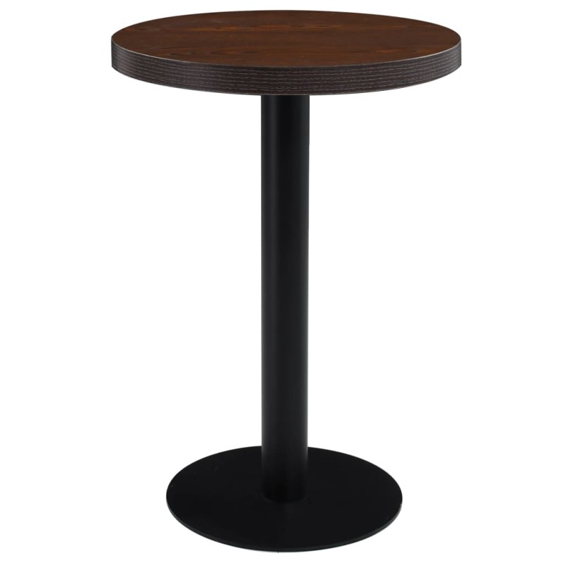 vidaXL Tavolo da Bistrot Marrone Scuro 60 cm in MDF vidaXL Tavolo da Bistrot Marrone Scuro 60 cm in MDF