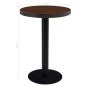 vidaXL Tavolo da Bistrot Marrone Scuro 60 cm in MDF vidaXL Tavolo da Bistrot Marrone Scuro 60 cm in MDF