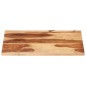 vidaXL Piano Tavolo in Legno Massello di Sheesham 25-27 mm 60x80 cm