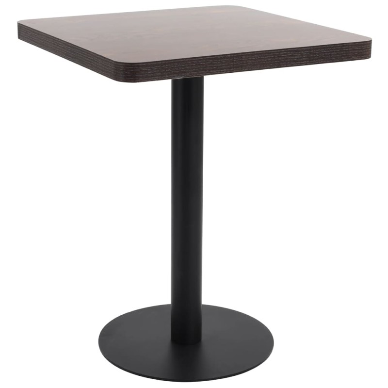vidaXL Tavolo da Bistrot Marrone Scuro 60x60 cm in MDF vidaXL Tavolo da Bistrot Marrone Scuro 60x60 cm in MDF
