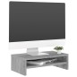 Supporto per Monitor Grigio Sonoma 42x24x13cm Legno Multistrato Supporto per Monitor Grigio Sonoma 42x24x13cm Legno Multistrato