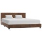 vidaXL Giroletto Marrone in Similpelle Scamosciata 120x200 cm