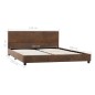 vidaXL Giroletto Marrone in Similpelle Scamosciata 120x200 cm