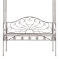vidaXL Panchina da Giardino 122 cm in Ferro Marrone Anticato vidaXL Panchina da Giardino 122 cm in Ferro Marrone Anticato