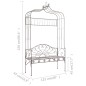 vidaXL Panchina da Giardino 122 cm in Ferro Marrone Anticato vidaXL Panchina da Giardino 122 cm in Ferro Marrone Anticato