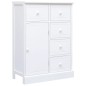 vidaXL Credenza con 10 Cassetti Bianca 113x30x79 cm in Legno vidaXL Credenza con 10 Cassetti Bianca 113x30x79 cm in Legno