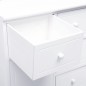 vidaXL Credenza con 10 Cassetti Bianca 113x30x79 cm in Legno vidaXL Credenza con 10 Cassetti Bianca 113x30x79 cm in Legno