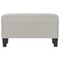 Panca Grigio Chiaro 70x35x41 cm in Microfibra Panca Grigio Chiaro 70x35x41 cm in Microfibra