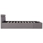 vidaXL Giroletto Idraulico Contenitore LED Tessuto Tortora 160x200 cm vidaXL Giroletto Idraulico Contenitore LED Tessuto Tortora 160x200 cm