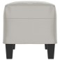 Panca Grigio Chiaro 70x35x41 cm in Microfibra Panca Grigio Chiaro 70x35x41 cm in Microfibra