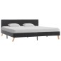 vidaXL Giroletto Grigio Scuro in Tessuto 180x200 cm vidaXL Giroletto Grigio Scuro in Tessuto 180x200 cm