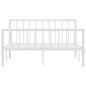 vidaXL Giroletto Bianco in Metallo 140x200 cm vidaXL Giroletto Bianco in Metallo 140x200 cm