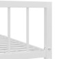 vidaXL Giroletto Bianco in Metallo 140x200 cm vidaXL Giroletto Bianco in Metallo 140x200 cm