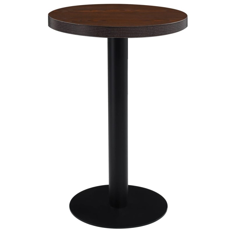 vidaXL Tavolo da Bistrot Marrone Scuro 50 cm in MDF vidaXL Tavolo da Bistrot Marrone Scuro 50 cm in MDF