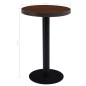 vidaXL Tavolo da Bistrot Marrone Scuro 50 cm in MDF vidaXL Tavolo da Bistrot Marrone Scuro 50 cm in MDF