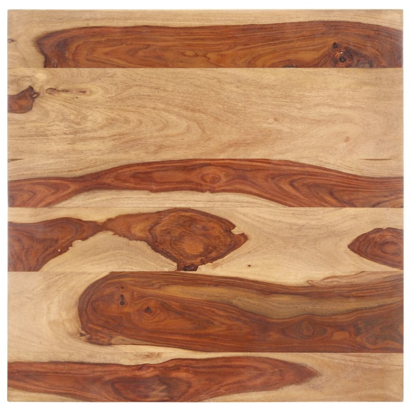 vidaXL Piano Tavolo in Legno Massello di Sheesham 25-27 mm 70x70 cm vidaXL Piano Tavolo in Legno Massello di Sheesham 25-27 mm 70x70 cm