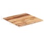 vidaXL Piano Tavolo in Legno Massello di Sheesham 25-27 mm 70x70 cm vidaXL Piano Tavolo in Legno Massello di Sheesham 25-27 mm 70x70 cm