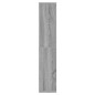 Mobile a Specchio con LED Grigio Sonoma 91x15x76,5 cm