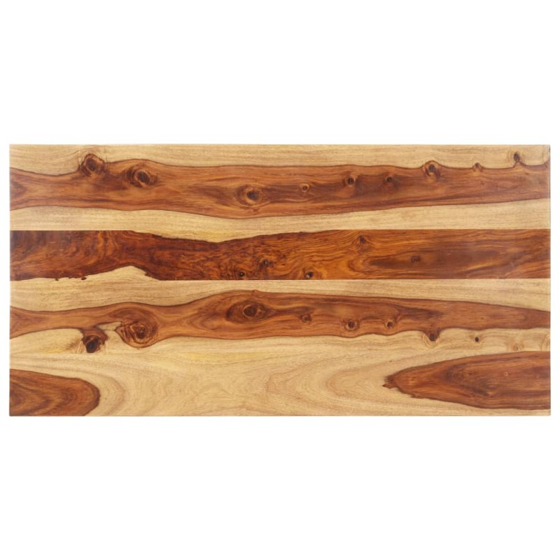 vidaXL Piano Tavolo in Legno Massello di Sheesham 25-27 mm 60x100 cm vidaXL Piano Tavolo in Legno Massello di Sheesham 25-27 mm 60x100 cm