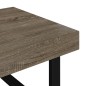 vidaXL Tavolino da Salotto Grigio e Nero 120x60x40 cm in MDF e Ferro vidaXL Tavolino da Salotto Grigio e Nero 120x60x40 cm in MDF e Ferro
