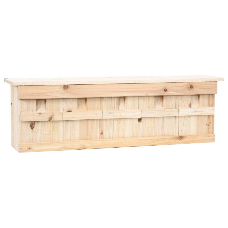 vidaXL Casetta per Passeri con 5 Camere 68x15x21 cm Legno di Abete vidaXL Casetta per Passeri con 5 Camere 68x15x21 cm Legno di Abete