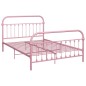 vidaXL Giroletto Rosa in Metallo 140x200 cm vidaXL Giroletto Rosa in Metallo 140x200 cm