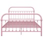 vidaXL Giroletto Rosa in Metallo 140x200 cm vidaXL Giroletto Rosa in Metallo 140x200 cm
