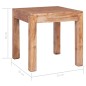 vidaXL Tavolino da Caffè 53x50x50 cm in Legno Massello di Recupero vidaXL Tavolino da Caffè 53x50x50 cm in Legno Massello di Recupero