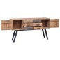 vidaXL Madia 140x30x75 cm in Legno Massello di Teak