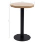 vidaXL Tavolo da Bistrot Marrone Chiaro 50 cm in MDF vidaXL Tavolo da Bistrot Marrone Chiaro 50 cm in MDF