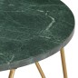 vidaXL Tavolino da Caffè Verde 65x65x42 cm Pietra Vera Testura Marmo