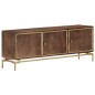 vidaXL Mobile Porta TV 120x30x46 cm in Legno Massello di Mango vidaXL Mobile Porta TV 120x30x46 cm in Legno Massello di Mango