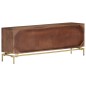 vidaXL Mobile Porta TV 120x30x46 cm in Legno Massello di Mango vidaXL Mobile Porta TV 120x30x46 cm in Legno Massello di Mango
