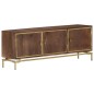 vidaXL Mobile Porta TV 120x30x46 cm in Legno Massello di Mango vidaXL Mobile Porta TV 120x30x46 cm in Legno Massello di Mango