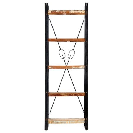 vidaXL Libreria a 5 Ripiani 60x30x180 cm in Massello di Recupero