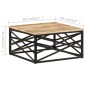 vidaXL Tavolino da Caffè 68x68x35 cm in Legno Massello di Mango vidaXL Tavolino da Caffè 68x68x35 cm in Legno Massello di Mango