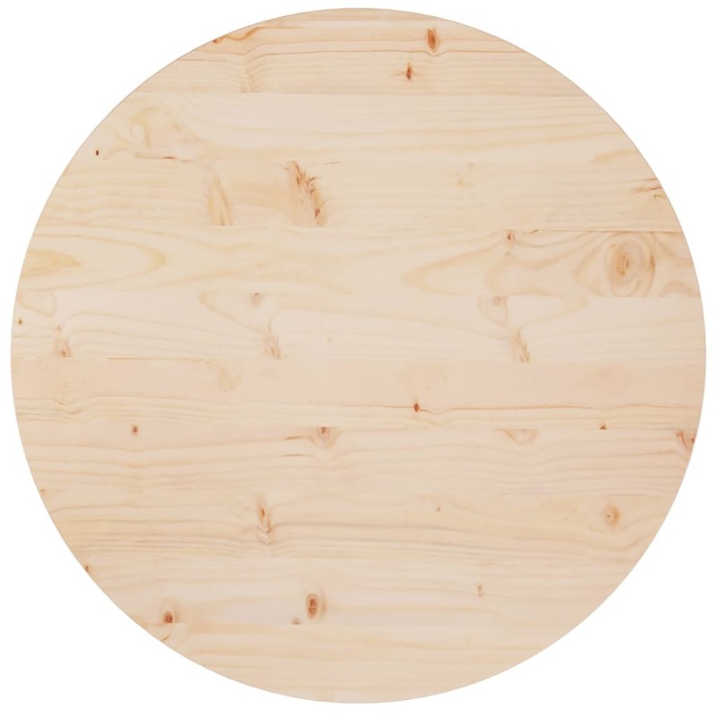 Piano Tavolo Ø70x2,5 cm in Legno Massello di Pino Piano Tavolo Ø70x2,5 cm in Legno Massello di Pino