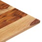 vidaXL Piano Tavolo in Legno Massello di Sheesham 15-16 mm 70x90 cm