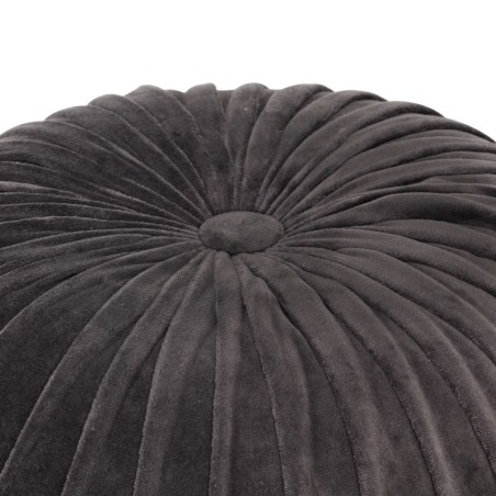 vidaXL Pouf in Velluto di Cotone Design Fumé 40x30 cm Antracite 