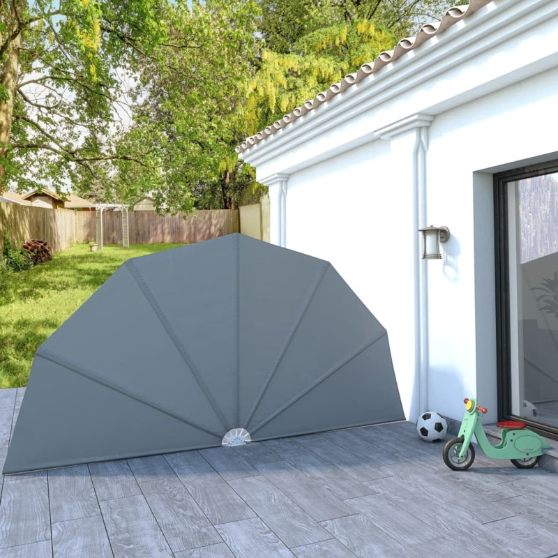 Tenda Laterale per Terrazza Pieghevole Grigio 200 cm Tenda Laterale per Terrazza Pieghevole Grigio 200 cm