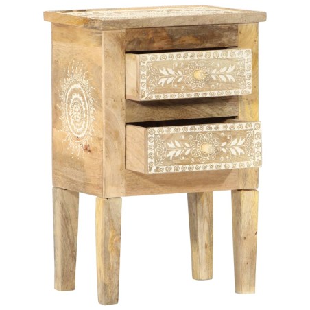 vidaXL Comodino Dipinto a Mano 40x30x60 cm in Legno Massello di Mango
