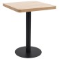 vidaXL Tavolo da Bistrot Marrone Chiaro 60X60 cm in MDF vidaXL Tavolo da Bistrot Marrone Chiaro 60X60 cm in MDF