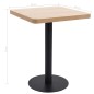 vidaXL Tavolo da Bistrot Marrone Chiaro 60X60 cm in MDF vidaXL Tavolo da Bistrot Marrone Chiaro 60X60 cm in MDF